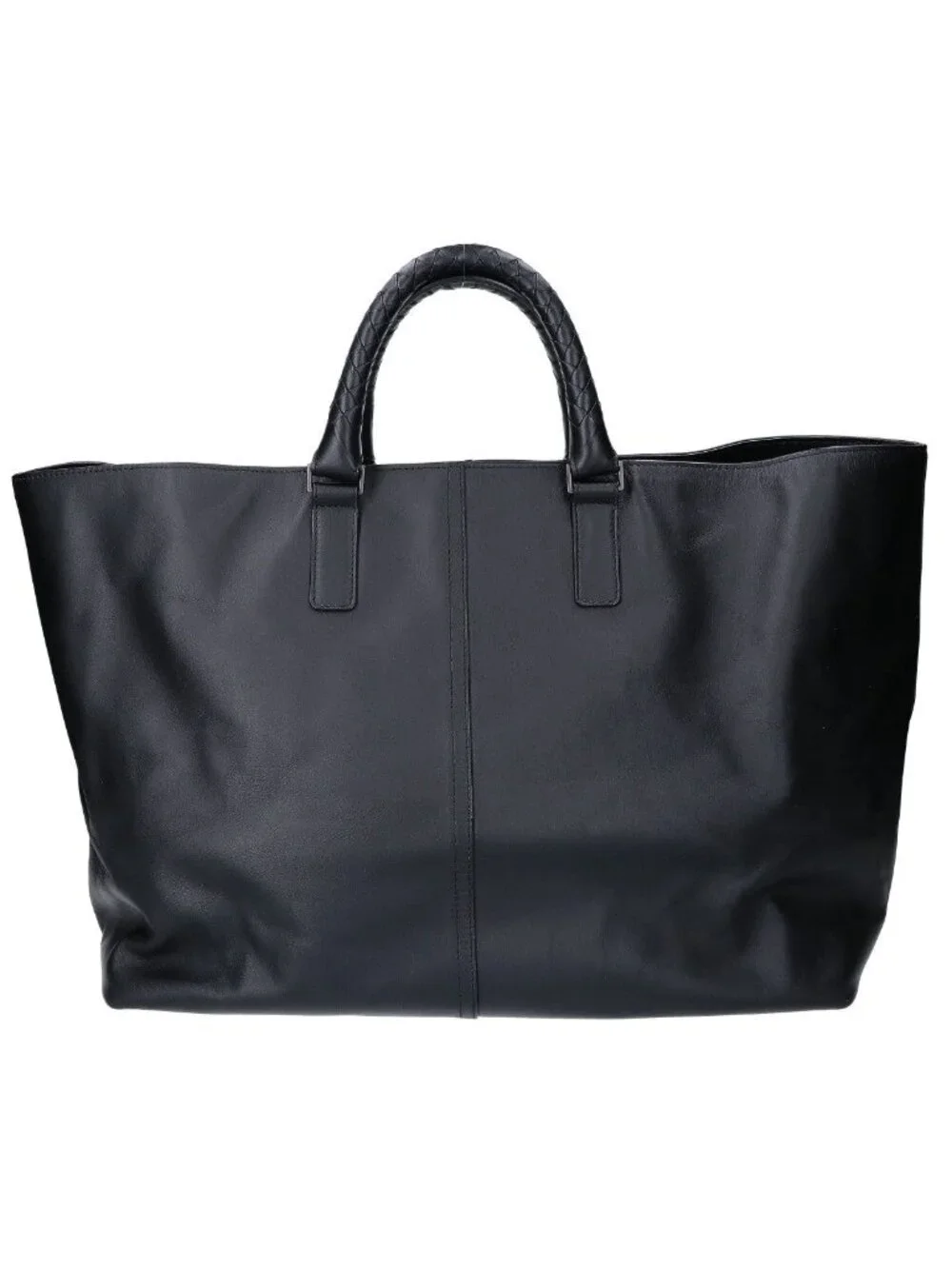 Bottega Veneta Leather Intrecciato Handle Tote Bag